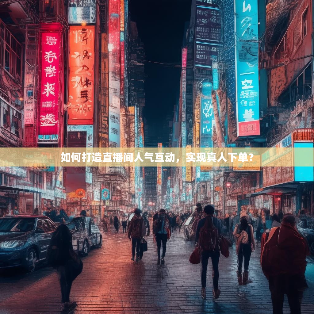 如何打造直播间人气互动，实现真人下单？